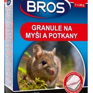 BROS Granulát na myši a potkany 7x 20g - 140 g